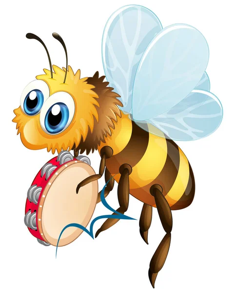 Μέλισσα Ντέφι Εικονογράφηση Μουσικών Οργάνων — Διανυσματικό Αρχείο