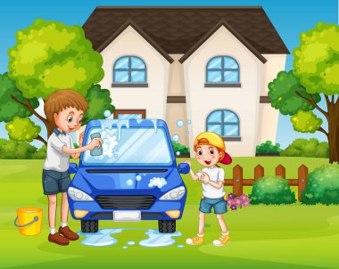 Evde resimde rahatlayan insanların olduğu bir sahne