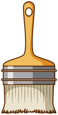 Beyaz arkaplan resimlerinde büyük bir fırça