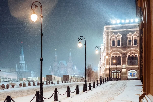 Winter in Moskou. Rusland. — Stockfoto