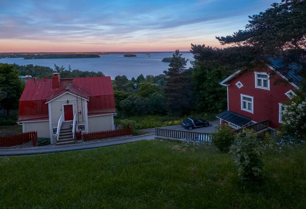 Landskapet i staden Tammerfors. Finland. — Stockfoto