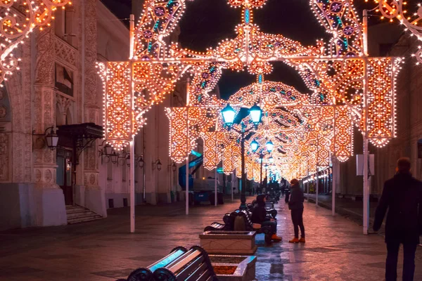 Festival de Navidad de invierno en Moscú. Rusia — Foto de Stock