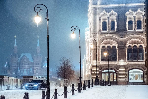 Moskova'da kış. Rusya. — Stok fotoğraf