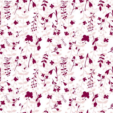 Çayır seamless modeli ile bir sürü bahar ve yaz çiçek 