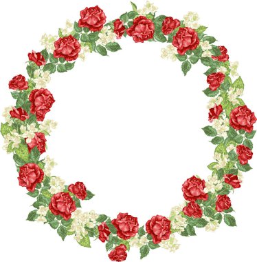 Güller ve yaseminlerle birlikte tatil çelengi yıldönümü temsilciliği