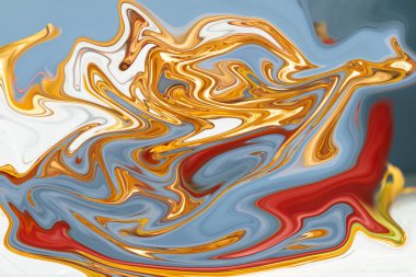 Renkli sıvı metalik doku yüzeyi, holografik folyo, sıvı dalgalar, esrarengiz aura tayfı, moda 