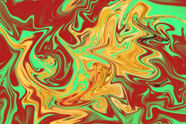 Farbenfrohe Flüssige Metallische Texturoberfläche Holographische Folie Fließende Wellen Esoterisches Aura — Stockfoto