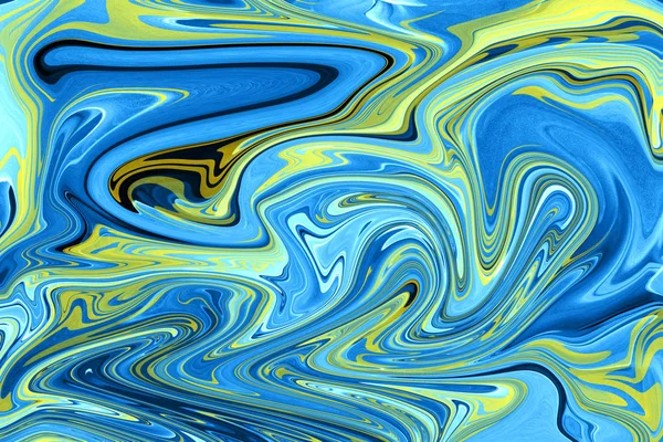 Digitales abstraktes mehrfarbiges Bild, holographischer Flüssigkeitseffekt — Stockfoto