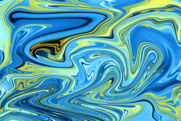 Digitales abstraktes mehrfarbiges Bild, holographischer Flüssigkeitseffekt — Stockfoto