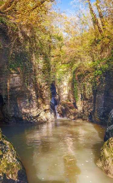 The devil\'s font. Sochi National Park, Russia.