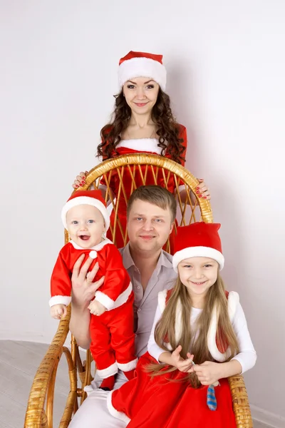 Kerstmis en Nieuwjaar 2017 vakantie met het gezin — Stockfoto