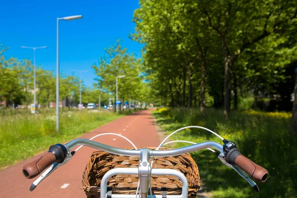 Cykel vänliga staden. — Stockfoto