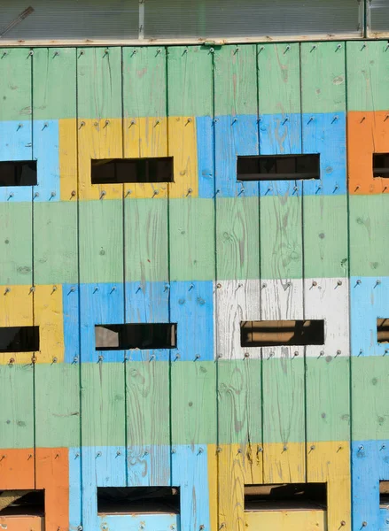 抽象的彩色的蜂箱 — 图库照片