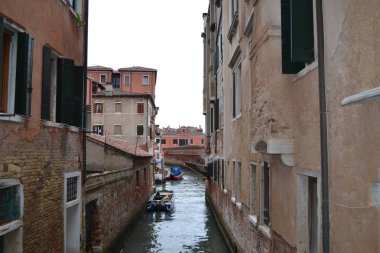 Binalar ve akarsu Venedik İtalya