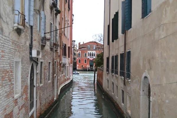 Edifícios Córregos Veneza Itália — Fotografia de Stock