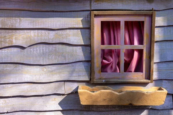 Wooden Fairy Tale House Beautiful Windows — Stock Photo, Image