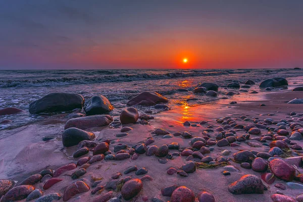 Балтийское море на красивом пляже в Литве . — стоковое фото