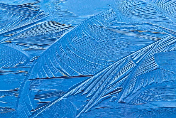 Blauw geometrische ijs vormt abstracte natuurlijke achtergrond — Stockfoto