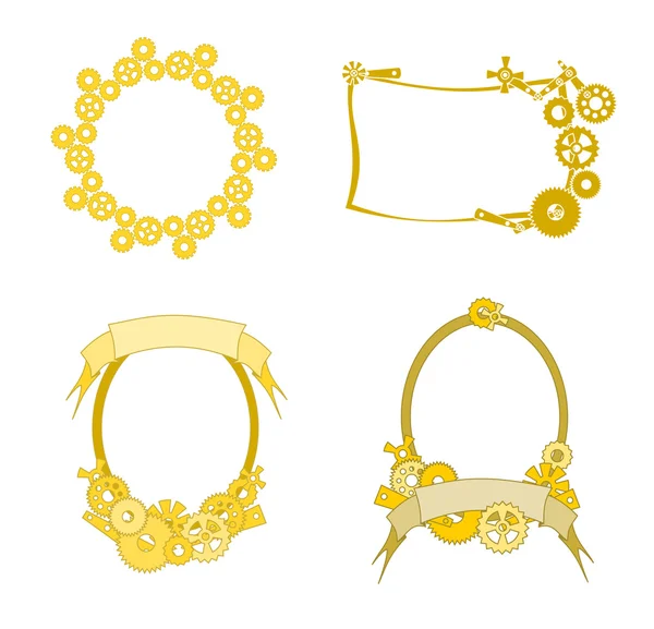 Steampunk. Gears'ı set çerçevelerle. 