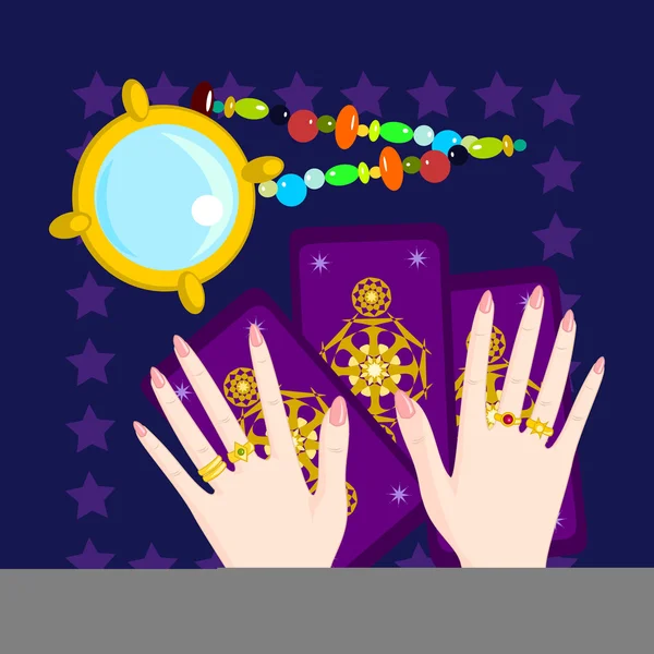 Holding falcı tarot kartı.