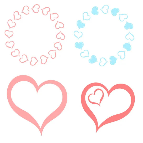 Kalplerin set çerçeveler.