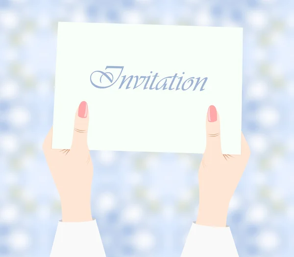 Kadın manikür davet eller.