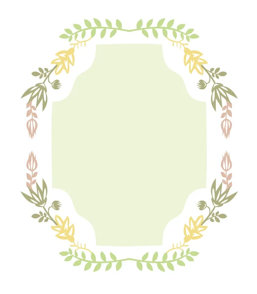 Bitkilerin sonbahar çelenk ile büyük çerçeve. Garland, çiçek ve yaprakları. 