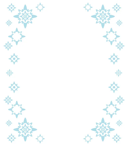 Large frame winter with snowflakes. — Stock Photo, Image