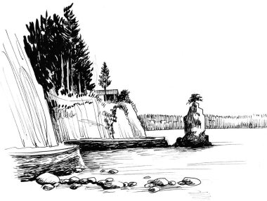 Vancouver 'daki Stanley Park Rıhtımı British Columbia, Kanada