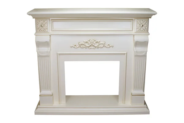 Fireplace Portal of Ancient Kind on a White Background