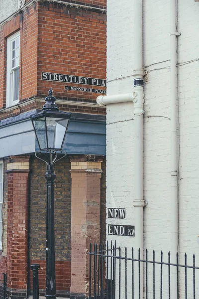 Hampstead Londra Ngiltere Deki Tipik Tuğla Ngiliz Konak Evlerinin Planındaki — Stok fotoğraf