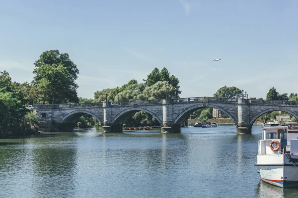 Richmond Bridge Ponte Arco Pietra Del Xviii Secolo Che Attraversa — Foto Stock