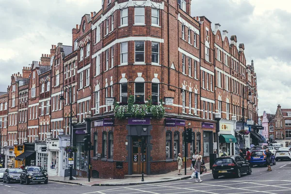 Londyn Wielka Brytania Duże Bloki Rezydencji Rogu Heath Street Hampstead — Zdjęcie stockowe
