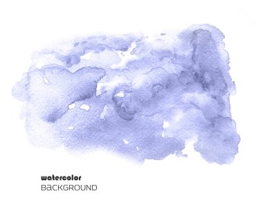 Beyaz arka plan üzerinde izole suluboya soyut leke. Tasarımınız için bulanık ıslak leke.