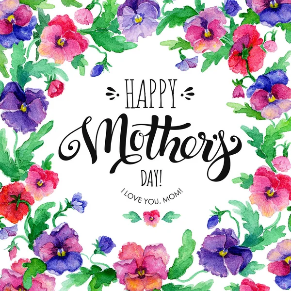 Happy Mothers Day banner con pantaletas — Foto de Stock