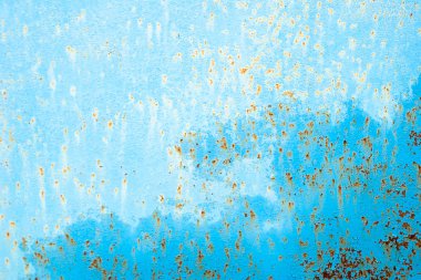 Grunge metal doku boyalı. Eski paslı metal yüzeylere boyalı ve spot ıslak