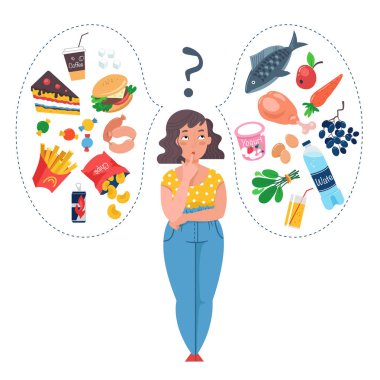 Diyet ve sağlıklı beslenme kavramları.