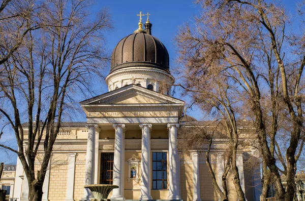 Odessa, Ukrayna - 16 Şubat 2017: Başkalaşım Katedrali