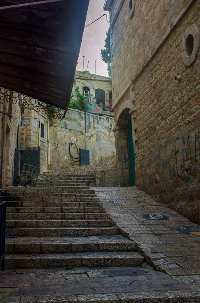 예루살렘 요새를 숨겨진된 계단 — 스톡 사진