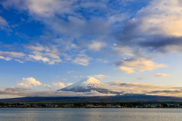 Mt.Fuji, naplemente, Kawaguchiko-tó, Fujiyoshida, Japán — Stock Fotó