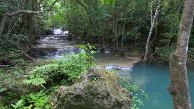 derin orman şelale, kanchanaburi, Tayland