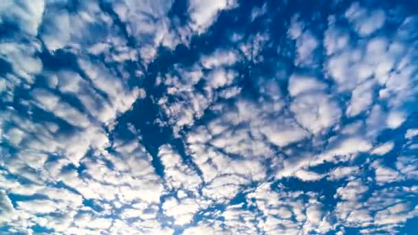 Zeitraffer Der Sich Bewegenden Wolke Weitwinkelaufnahme — Stockvideo