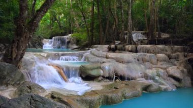 Erawan Şelalesi, Erawan Milli Parkı, Kanchanaburi, Tayland