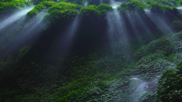Водоспад Мадакаріпура Східна Ява Індонезія — стокове відео