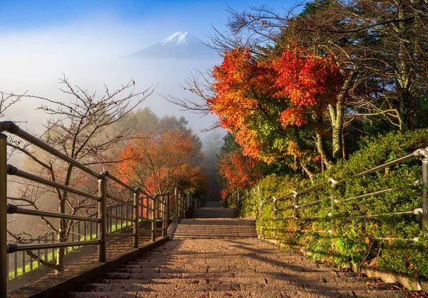 Escalier Vers Fuji Fujiyoshida Japon — Photo