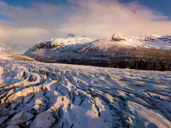 공중에서 Vatnajokull Glacier Iceland — 스톡 사진
