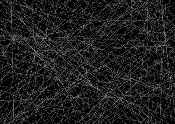 A lot of stretched white lines on a black background. Design for banner, cover, web site. Eps 10.