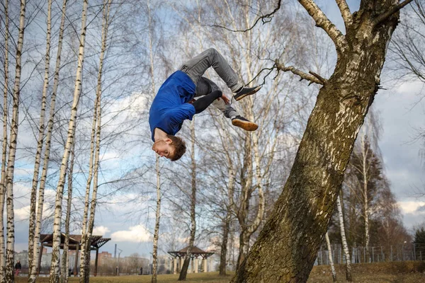 Gençler tehlike parkour motivasyon atlama