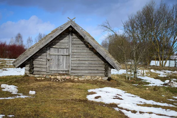 Maison en bois musée campagne architecture — Photo