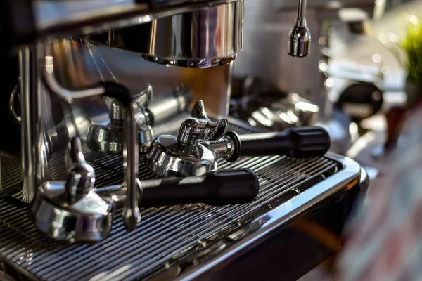 Coffee machine in the coffee — Stock Photo, Image